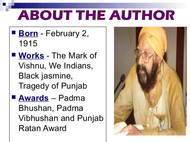 The Portrait Of A Lady Khushwant Singh Pdf